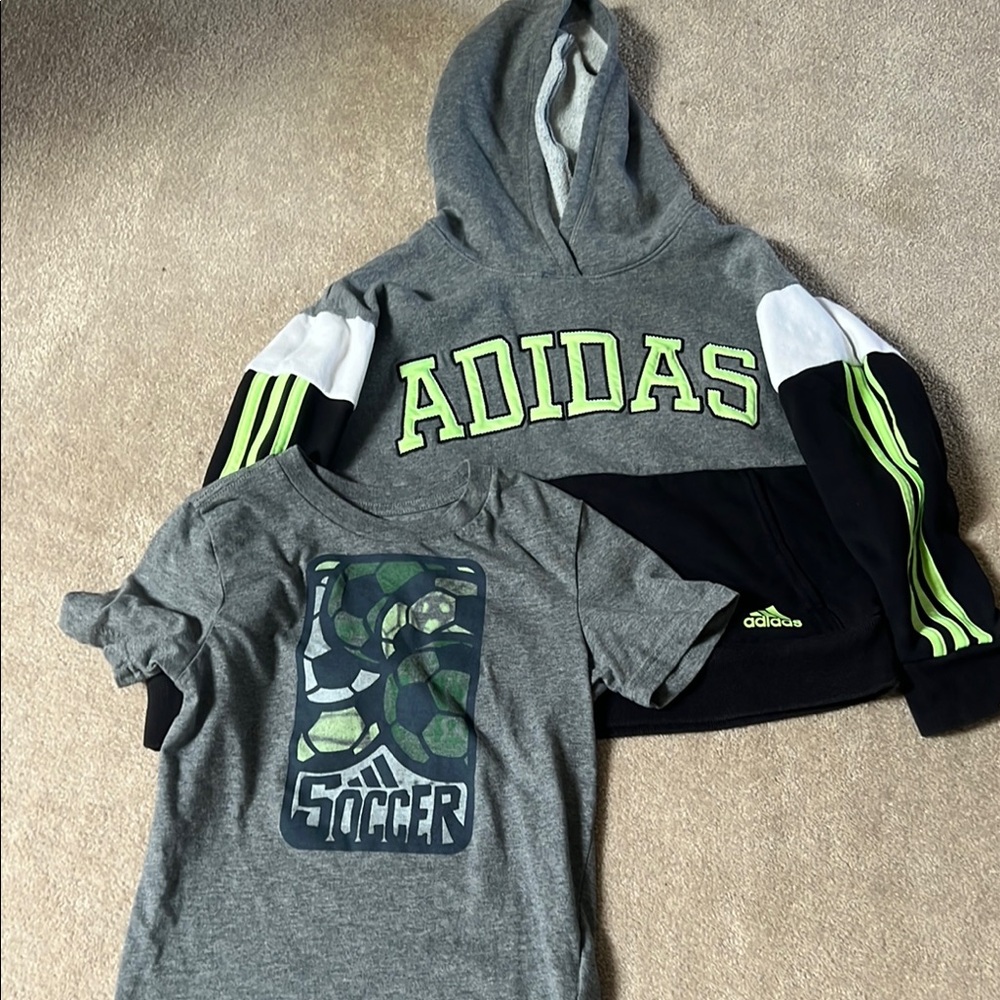 Adidas Kids Hoodie and tee